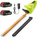 20V Lightweight Hedge Trimmer Cordless with 2 Batteries & Charger, 3/4" Cut