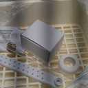 Automatic Parakeet Bird Bath with Pump, Large Bird Shower Fountain Indoor Bathtub with Running Water, Parrot Bath Tub Faucet for Pet Birds, African Grey, Cockatiel, Conure, Budgie, Lovebird (Square - White)