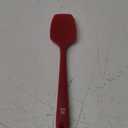 DI ORO Silicone Spoon Spatula - 600F Heat-Resistant Large Silicone Spoonula Scraper - BPA Free Nonstick Cookware Safe Rubber Kitchen Utensil for Baking, Cooking, & Mixing - Dishwasher Safe (Red)