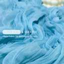 12Pack Baby Blue Cheesecloth Table Runner 10Ft Gauze Table Runner Blue Cheese Cloth Table Runners Long Sheer Fabric Tablerunners for Wedding Party Bridal Shower Thanksgiving Christmas
