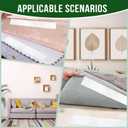 4.4" x 10 FT Hook and Loop Tape for Couch Cushions, Heavy Duty Adhesive Tape Roll, Anti Slip Rug Gripper, Wall Adhesive Strips, No Punching Wall Mounting