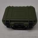 1 Pcs 8.5 x 6.5 x 3.7 Inch Waterproof Hard Case with DIY Customizable Foam Insert Portable Protective Case with Knife for Camera Drones Equipments Tools Test Instruments (Green)