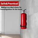 2 Pack Fire Extinguisher Brackets, 2.5 LB Fire Extinguisher Wall Mount Bracket, Metal Heavy Duty Fire Extinguishers Holder for Home, Car, RV, Truck, Mini Fire Extinguishers (Non-Universal)