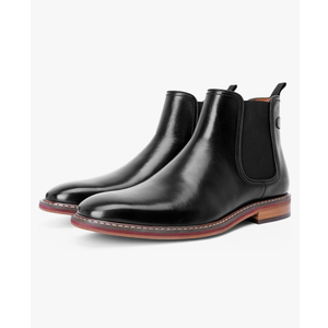 DESAI Black Chelsea Boots Genuine Calf Leather Bottom Outsole Calf Leather Upper Leather Inner Handmade Boot Shoes for Men. 7 DESAI Black Chelsea Boots Genuine Calf Leather Bottom Outsole Calf Leather Upper Leather Inner Handmade Boot Shoes for Men. 7