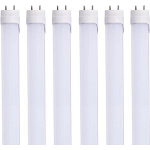 6pcs 2FT 10W T8 Tube Light White Daylight 6000k T8 LED Bulbs Household Lights Ballast Bypass G13 Base 2 Foot Milky Cover Fluorescent Tube lamp Replacement AC100-277V(2ft 10w, 6 Pack) 6pcs 2FT 10W T8 Tube Light White Daylight 6000k T8 LED Bulbs Household Lights Ballast Bypass G13 Base 2 Foot Milky Cover Fluorescent Tube lamp Replacement AC100-277V(2ft 10w, 6 Pack)
