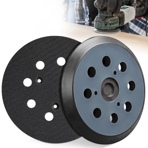 2 Pcs 5 Inch 8 Hole Sander Pad 3 Screw Holes Hook and Loop Sanding Pad for Orbital Sander Pad Replacement for BO5010 BO5030K BO5031K BO5041K