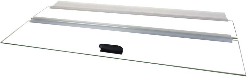 H2Pro 24" Glass Canopy for 15/20/ 55-Gallon Aqueon All Glass Marineland Perfecto Aquarium Fish Tank (23.07 x 11.69 x 0.16in)