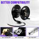 Tool Daily Pressure Washer Hose Reel, 150 FT Heavy Duty Steel Hose Reel for Power Washer, 3/8" Hose Reel Hand Crank, 4000 PSI