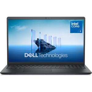 Dell 15 Laptop DC15250-15.6-inch FHD 120Hz Display, Intel Core 3 Processor 100U, 8GB DDR4 RAM, 512GB SSD, Intel UHD Graphics, Windows 11 Home, Onsite Service - Carbon Black