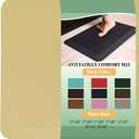 1" Extra Thick Anti Fatigue Floor Mat 30" L x 20" W,Kitchen Mat, Standing Desk Mat,140D Advanced PU Foam Ergonomic Comfort at Home, Office, Garage, Sink (Yellow)