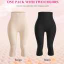 Nebility Compression Leggings for Women Seamless Shapewear Butt Lifting Panties Waist Trainer Tummy Control Thigh Body Shaper (Black, M)