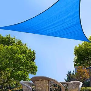 Garden EXPERT 20'x20'x20' Sun Shade Sail Sand Large Triangle Canopy Sail Shade Cloth for Patio Garden Outdoor Backyard
