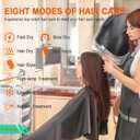 Professional Hooded Hair Dryer, 7-Color, Touch Screen, Salon Home Use Black | Bonnet Dryer, 1000W Brushless Motor, 8 Modes, Ionic & Ozone, Adjustable Temp, Speed, Timer, Low Noise, Fast & Even Drying
