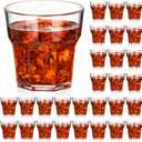 Tioncy 30 Pcs Acrylic Whiskey Glasses 5oz Shot Glasses for Liqueur Unbreakable Stackable Beer Glass for Drinking Water Vodka Cocktail Beer Party Bar