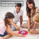 Word Game for Kids & Adults with 2 Modes,144 Topic Categories 36 Cards Pressing Games,Fun Fast-Paced Stop Game,LCD Display Timer Family Board Games for Christmas & Birthday Gifts (Red)