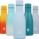 BJPKPK Insulated Water Bottle 12oz Small Stainless Steel Water Bottles Reusable Metal Thermal Keep Cold and Hot,Sky Blue