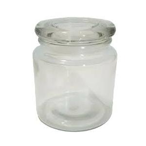 Glass Jar With Glass Lid 10" 12 Pcs