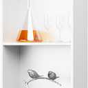 BWE Bathroom Wall Niche,12" X 24" X 4" Stainless Steel Shower Niche,Rimless Recessed Shower Shelf for Bathroom,Double Shelves Niche,No Tile Needed Matte White