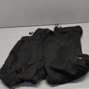 Men's Cargo Sweatpants Casual Fleece Joggers Loose Fit Open Bottom Athletic Pants for Men with Pockets (Large, Black)