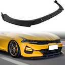 Front Bumper Lip Compatible with Kia K5 2021-2026 GT Line/GT/LX/LXS/EX All Models,3PCS Front Splitter Painted Glossy Black Air Dams Front Lower Chin