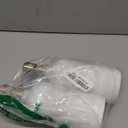 Vine Creations White Glass Soap Dispenser, 2 Pack Kitchen Soap Dispenser Set with Stainless Steel Pump, 16 oz Dish Soap and Hand Soap Dispensers for Bathroom with Waterproof Labels (Matte White Bottle / Brushed Brass Pump)