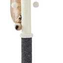 Lesure 34" Tall Cat Scratching Post - Highly Resistant Carpet Scratch Post, Premium Sisal Rope Scratch Posts Kitten and Adult Cats, Sturdy Large Scratch Pole with Hanging Ball, Grey