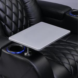 Weilianda Home Theater Seating Series Swivel Tray Table for Wei lianda Home Theater Seat Sliver (Grey)