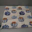 AOFANGGO Fall Pumpkins Chinoiserie Pillow Covers 18x18 inch Set of 2 Floral Print Autumn Themed Decorative Throw Pillows Outdoor Pillowcase Farmhouse Cushions for Couch Sofa Thanksgiving Home Decor