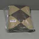 Lessymo Checkered 3x5 Outdoor Patio Rug, Washable Easy Jute Rugs for Entryway Indoor Outdoor Living Room Carpet, Farmhouse Non Slip Door Mat for Backyard Bedroom, Diamond Black/Beige (Black/Checkerboard-1)