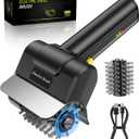 Electric Grill Brush, Rechargeable Electric Grill Cleaner 1500 RPM, 100-Min Runtime, Includes Replacement Brush, Safe for All Grills, BBQ Gift for Men