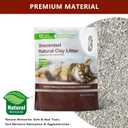 Clumping Cat Litters 2 Pack, 7.5lb Sodium Bentonite Cat Litter - Fast Clumping, Dual Odor Control with Enzymes, Low Dust & Safe for Cats