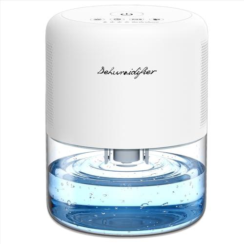 NeedDuck Dehumidifier for Home Small Quiet Dehumidifiers for 44OZ Water Tank Auto Defrost and Shutoff 10 Colors Light 4 Timer Options 3 Modes Portable Dehumidifiers for Bedroom Bathroom Closet RV