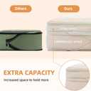 BAGAIL 4 Set/6 Set/8 Set Compression Packing Cubes Travel Accessories Expandable Packing Organizers (Square Mesh, 06-Beige)