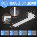 CLT Shelf Bracket( White) , 8 Quarter Inch (1/5") Thick- Max Load: 220 lb Rustic Industrial Modern Farmhouse Heavy Duty Corner Brace Joint Right Angle Bracket for DIY Table Bench, Pack of 6