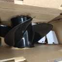 Boat Prop 4 Blade 13.8x10p 13.8x11p 13.8x13p 12.5x19p 13.4x15p 13x17p, Interchangeable Hub, 15 Spline Tooth, Compatible with Mercury 70 75 80 90 100 115 125 140hp Outboard Engines, Bigfoot, RH