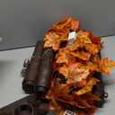 Fall Lighted Eucalyptus Tree - 6FT Light Up Eucalyptus Fall Tree with 130 LED Lights, 390 Leaves, Thanksgiving Decor Artificial Tree with Remote 8 Flashing Modes, Timing, for Home Harvest Decoration