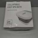 Collapsible Foot Spa Bath with Heat and Massage Rollers, Bubble, Foot Pedicure Kit, Temperature Control, Red Light, Pedicure Foot Spa, Foot Bath