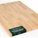 Hevea Butcher Block Countertop, 36"×25"×1.5" Unfinished Wood Table Top