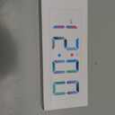 Alampan 12" Large Digital Wall Clock with Remote Control, USB Powered, Corded RGB LED Clock with Full Screen Display, Big Numbers, for Classroom, Living Room, Elderly, Wall Mounted, DST, KSJ-01, Black