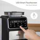 Gevi Grind & Brew Coffee Maker 10 Cup, Built-In Burr Grinder Drip Coffee Machine, Programmable Touch Screen, 4-Hour Warm Plate, Permanent Filter & Glass Carafe