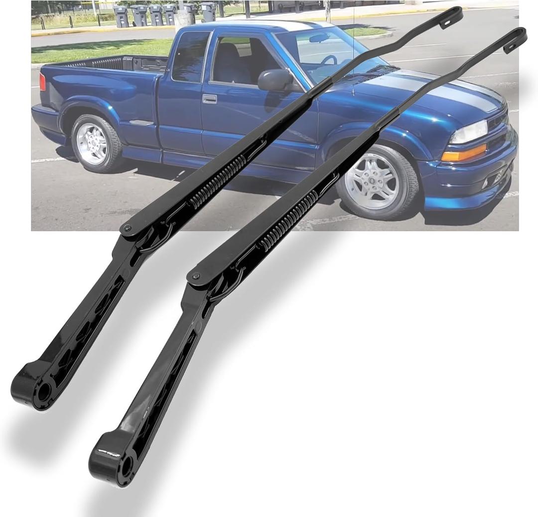 1 Pair 42534 42533 Front Windshield Wiper Arm Kit Fits Compatible with1994-2004 Chevrolet S10 Blazer GMC Sonoma Jimmy Oldsmobile Bravada 15010217 15043066