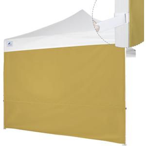 Pop Up Canopy Sidewall for 10x10 Outdoor Canopy300D Polyester Waterproof Fabric Canopy Sunwall, 1 Piece Set Without Canopy Tent, Beige