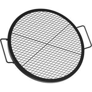 onlyfire Heavy-Duty Steel Round Fire Pit Grill Grate with X-Marks Design