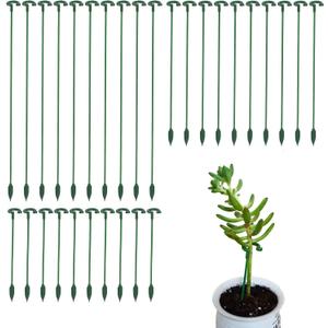 Pack of 30 Small Plant Stakes for Indoor Plants 3 Size 6.7/10.7/14.6/ Inches Single Stem Plant Support Stakes for Phalaenopsis/Orchid Flower/Roses/Chrysanthemum/Succulent