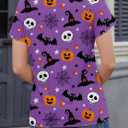 We The People Shirt Women Veterans Shirts American Flag T-Shirt Patriotic USA Graphic Tees Memorial Tops (Purple, XL)