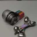 Magnetic Measuring Cups and Spoons Set-Heavy Duty 304 Stainless SteelDouble Measurement MarkingsSet of 16 with Leveler for Measure Dry and Liquid Ingredients (Color)