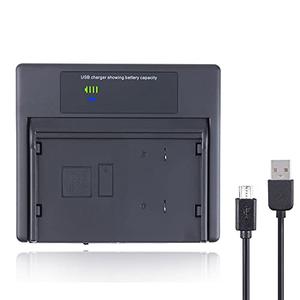 FocusFoto LCD Battery Charger USB Type C for JVC BN-V10U BN-V11U BN-V12U BN-V14U BN-V18U BN-V20U BN-V22U BN-V24U BN-V25U BN-V28U