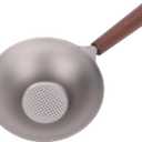 Tea Strainers for Loose Tea, 3 inch Ti Fine Mesh Tea Strainer with Wood Handle, Tea Sieve Filter Metal Kung Fu Tea Accessories for Loose Leaf, Flower Tea, Coffee, Beverages, Cocktails