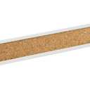 Quartet Bulletin Bar Pin Strip Cork Board 36" x 1", For Classroom, Office, Cubicle, Aluminum Frame (Z2005)