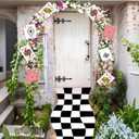 Soulchen 20 Pcs Wonderland Tea Party Decoration Hanging Wonderland Poker Cards Garland Decoration Background for Birthday Baby Shower Party Supplies